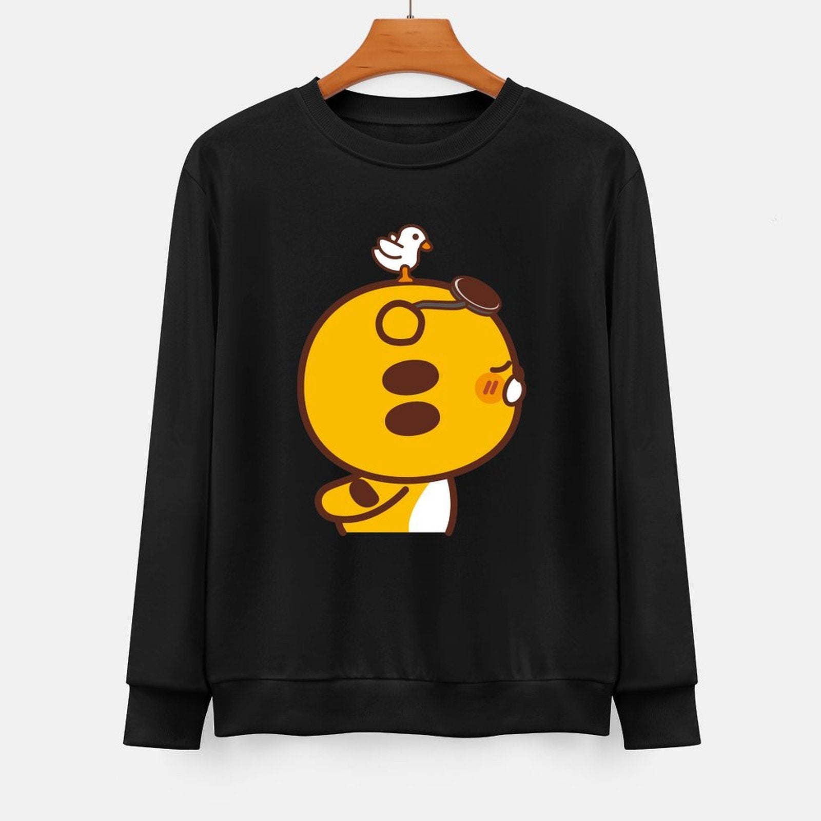 Front Patterned Long Sleeve TopClassicFit RelaxFit